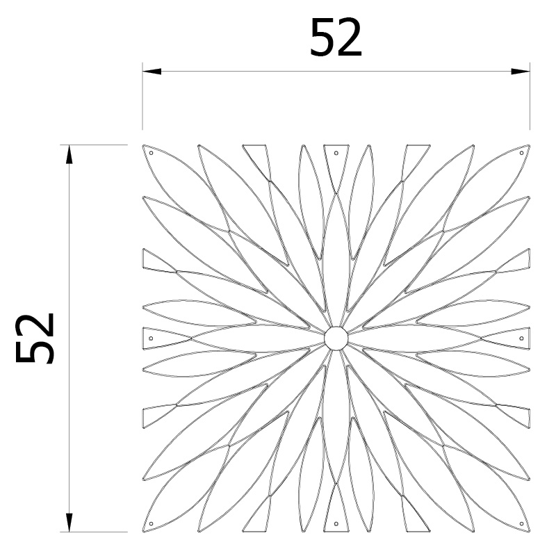 VedoNonVedo Daisy groß dekoratives Element zur Einrichtung und Teilung von Räumen - braun 4